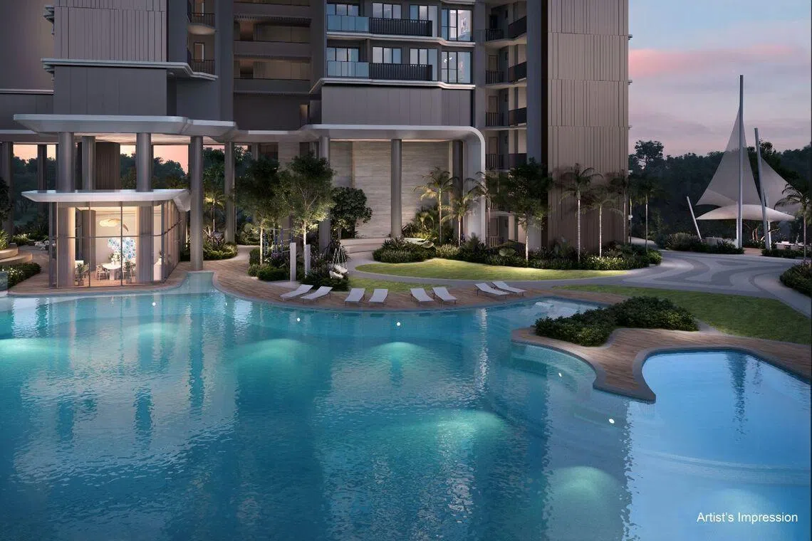 Vela Bay includes wellness amenities, such as a 50m infinity pool, two clubhouses and a co-working space