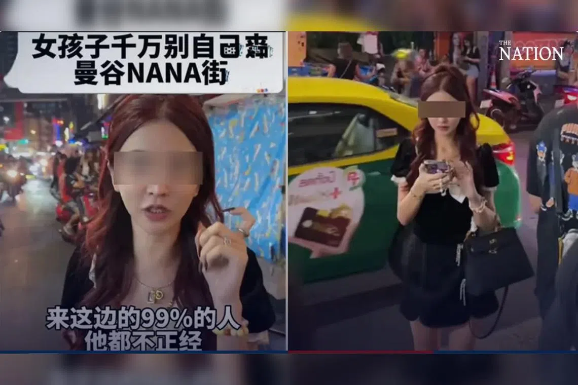 The Chinese tourist had mentioned in her video clip that 99 per cent of people on Soi Nana “are not good”.