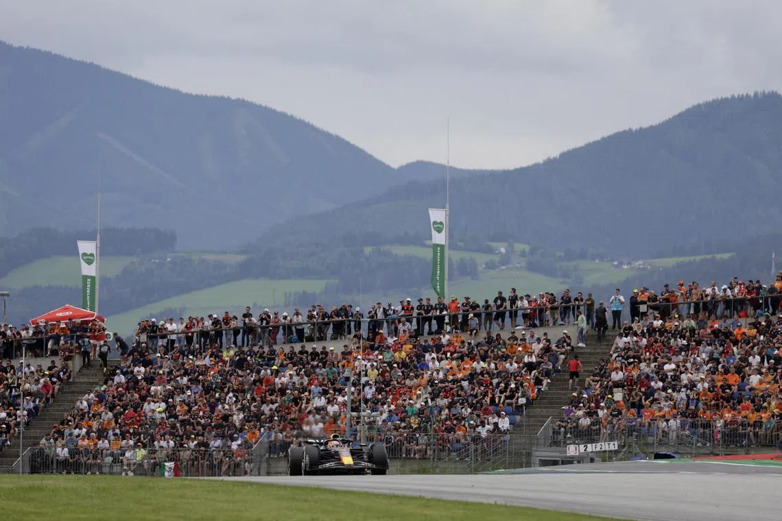 FILE PHOTO: Formula One F1 - Austrian Grand Prix - Red Bull Ring, Spielberg, Austria - July 2, 2023 Red Bull's Max Verstappen in action during the race REUTERS/Leonhard Foeger