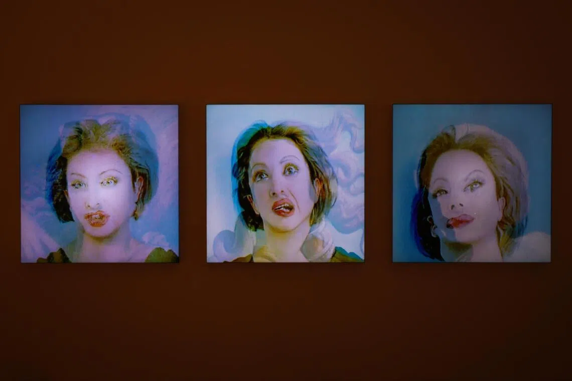 French artist Orlan’s Entre Deux. Over decades, she has used plastic surgery to critique idealised beauty standards.