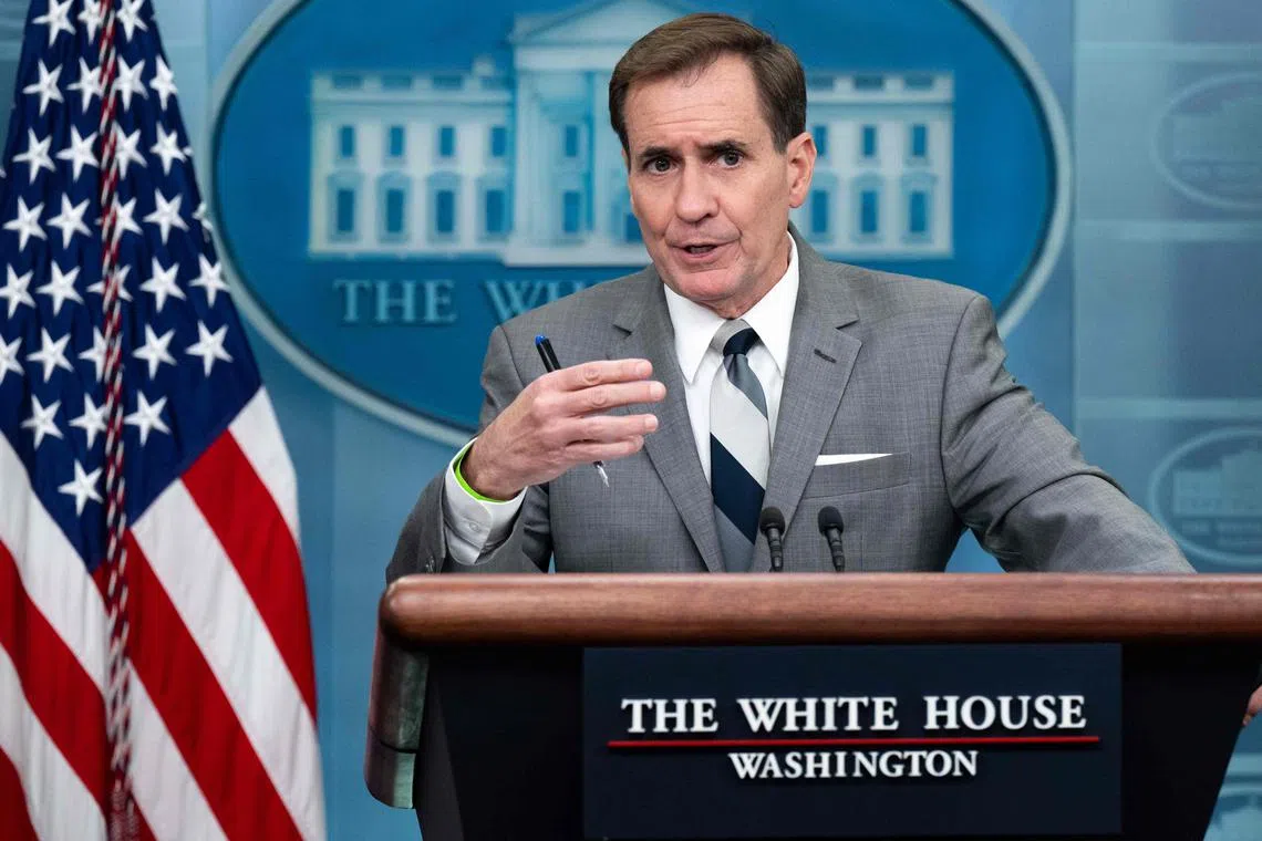 White House spokesman John Kirby reiterated that Washington sees no indication that Russia is making preparations to use nuclear weapons in Ukraine.