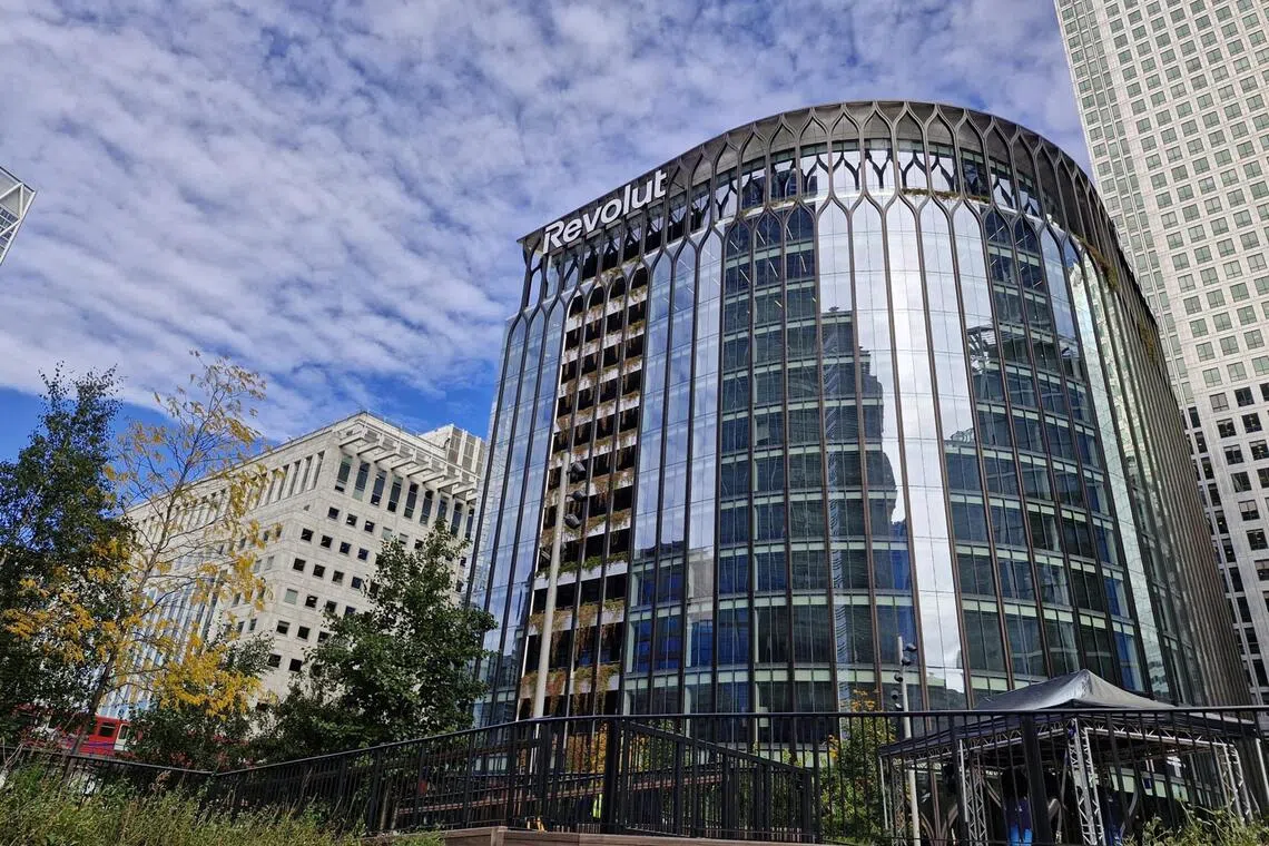 sarevolut25 - Revolut's new global HQ at Canary Wharf.

ST PHOTO: SUE-ANN TAN