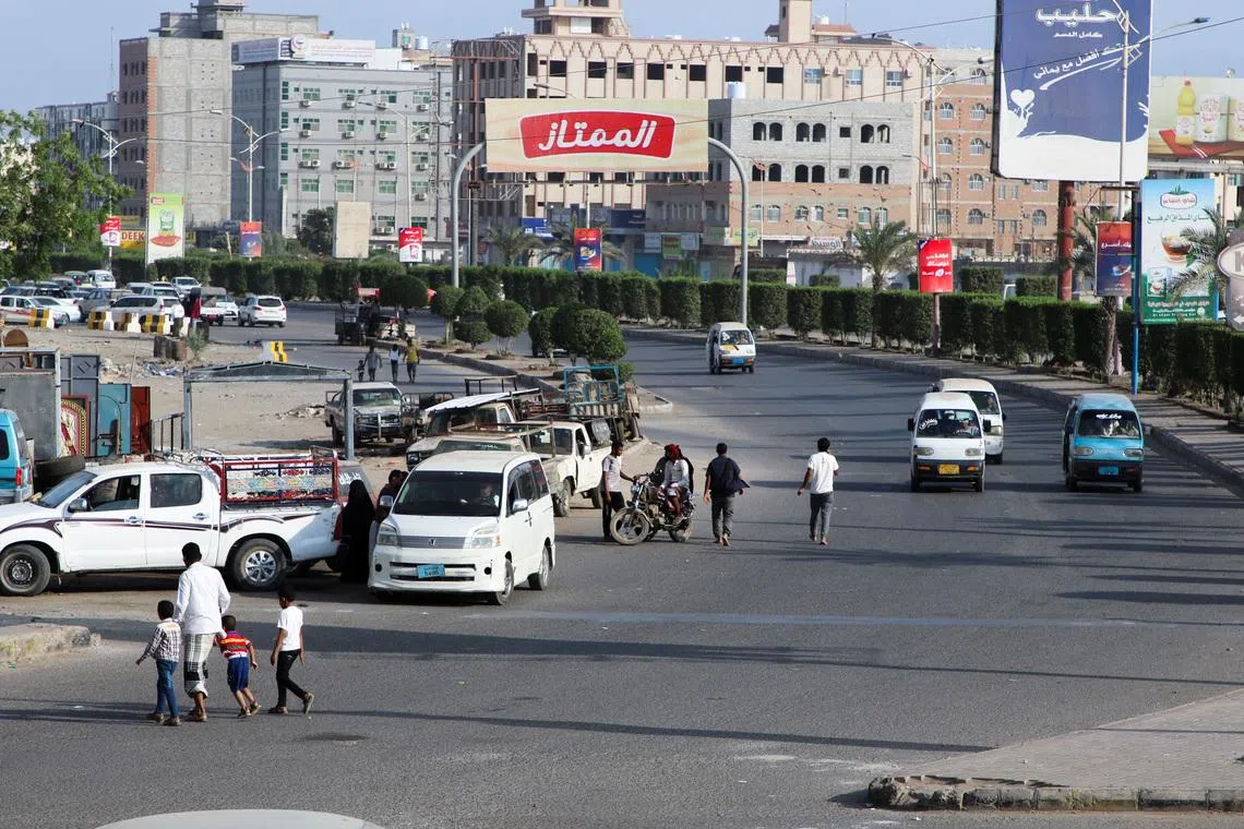 A view of a street in the southern port city of Aden, Yemen April 7 2022. REUTERS/Fawaz Salman