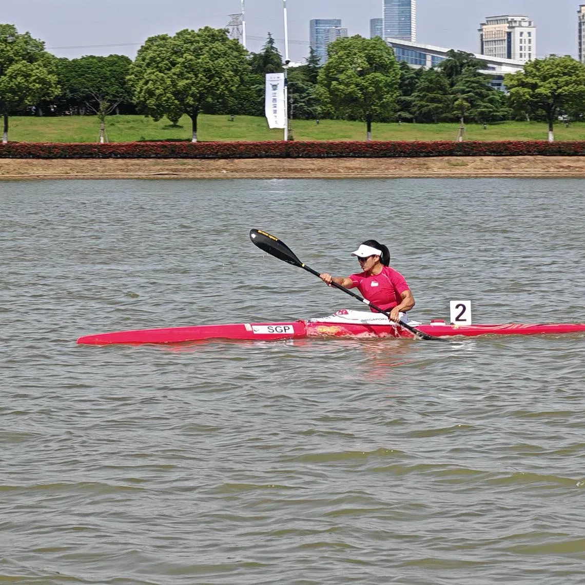 dgcanoe20 - Stephenie Chen won a silver and bronze medal at the 2025 Asian Canoe Sprint Championships in Nanching, China.

Credit: Singapore Canoe Federation
