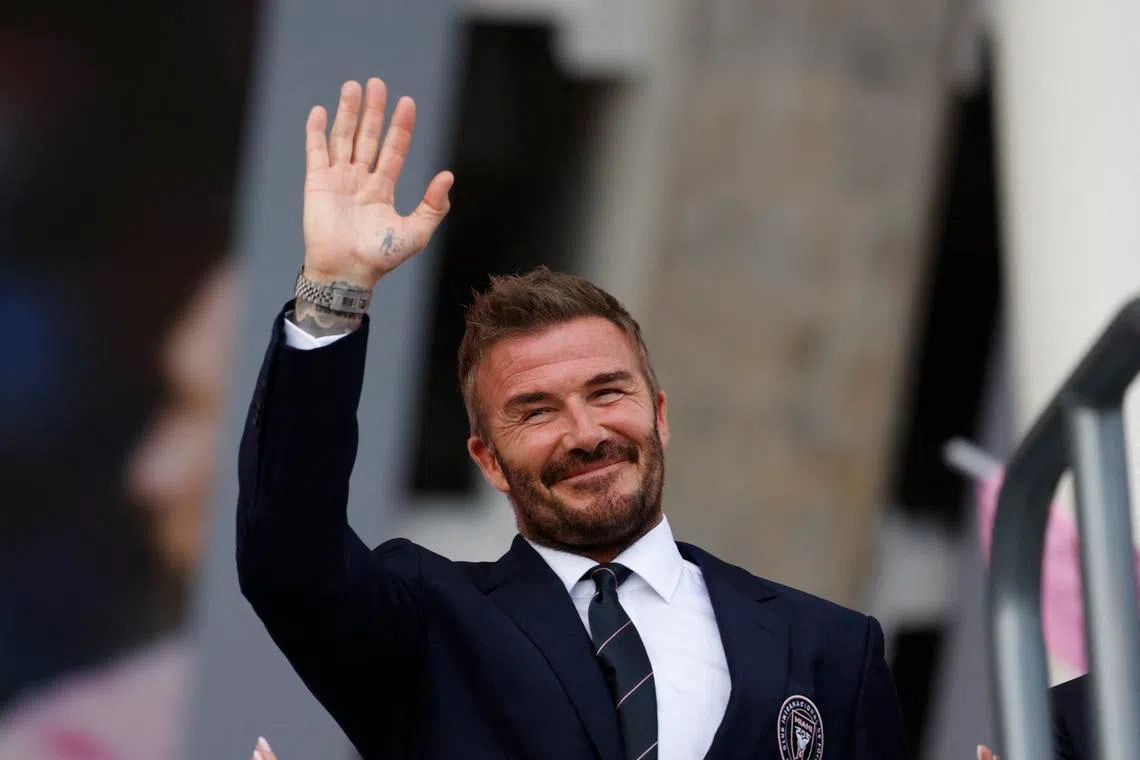 David Beckham and his wife Victoria’s collective wealth reached an estimated £1.185 billion (S$2.02 billion) in 2026, the 2026 Sunday Times Rich List compilers said.
