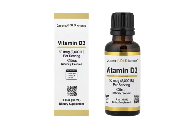 Vitamina D3 da California Gold Nutrition, cítrica