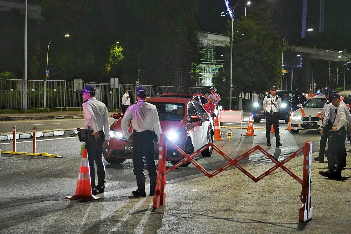 The Traffic Police conducted an islandwide operation along Republic Avenue in the early morning of Dec 23.
