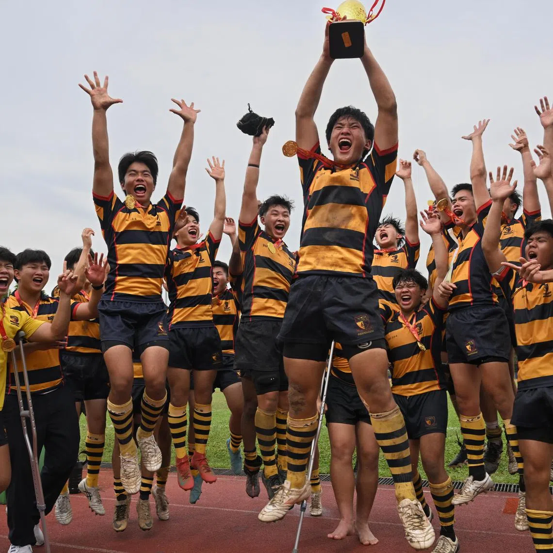 ACS(I) clinched their 10th consecutive A Division rugby title over rivals Raffles Institution.