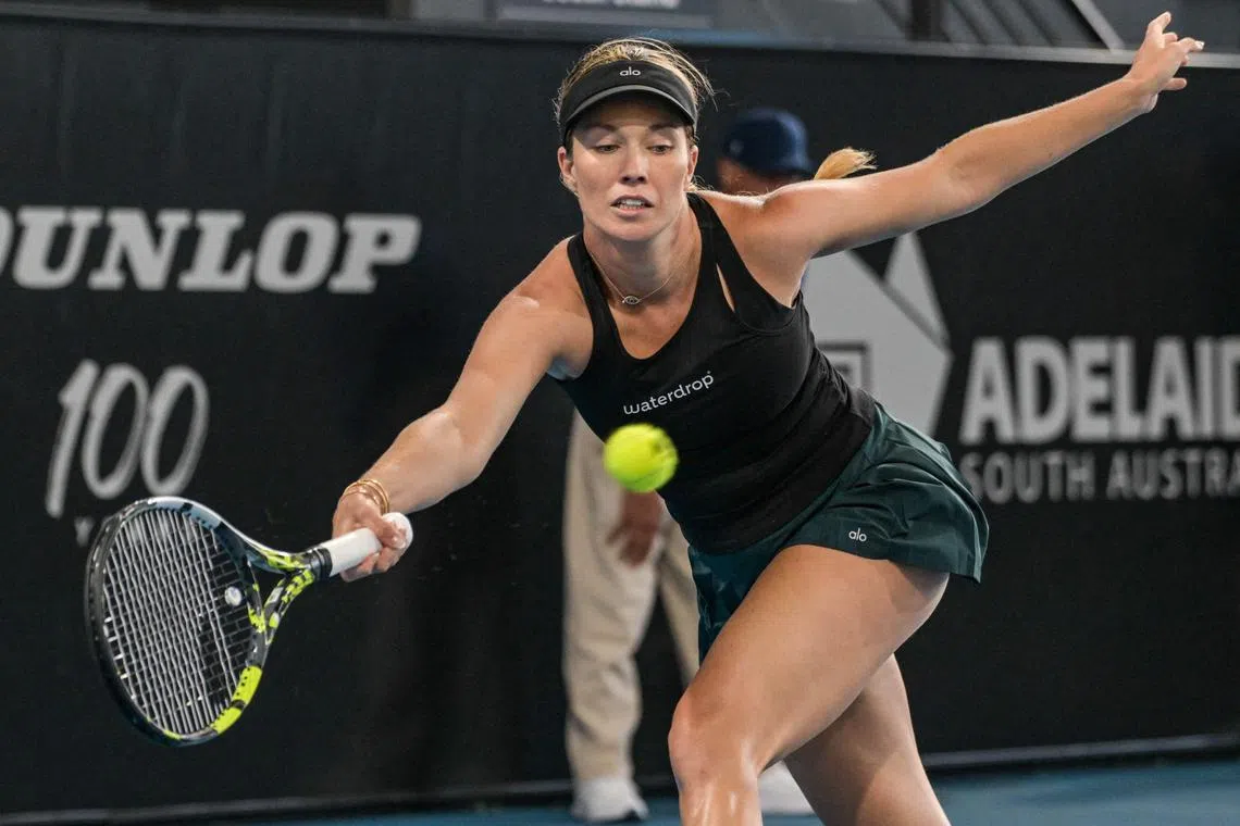 American Danielle Collins hopes to "keep the good momentum going" after beating ex-world No. 1 Karolina Pliskova at the Adelaide International 2 event on Jan 9, 2023.