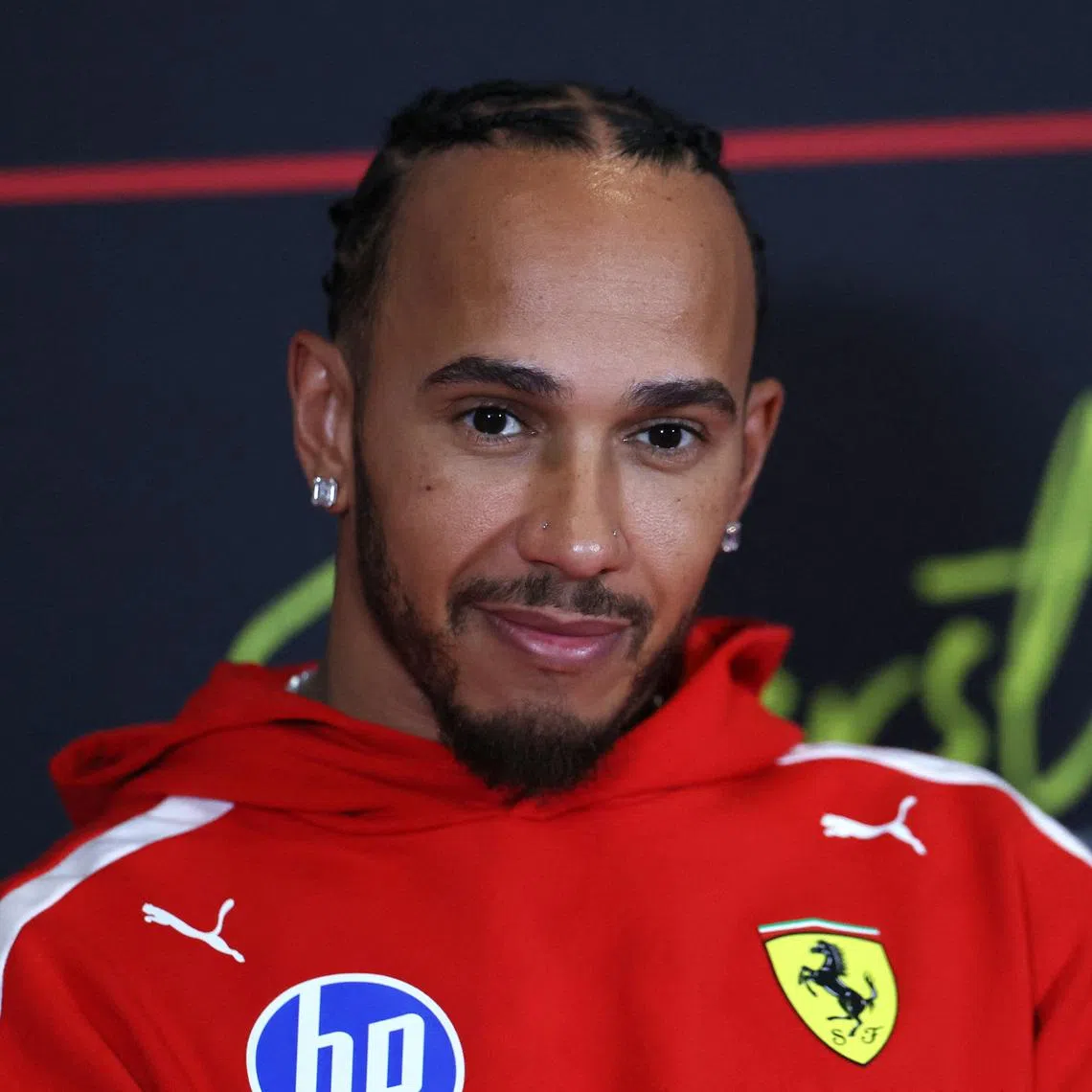 Ferrari’s Lewis Hamilton is third in the Formula One drivers’ standings after eight rounds.