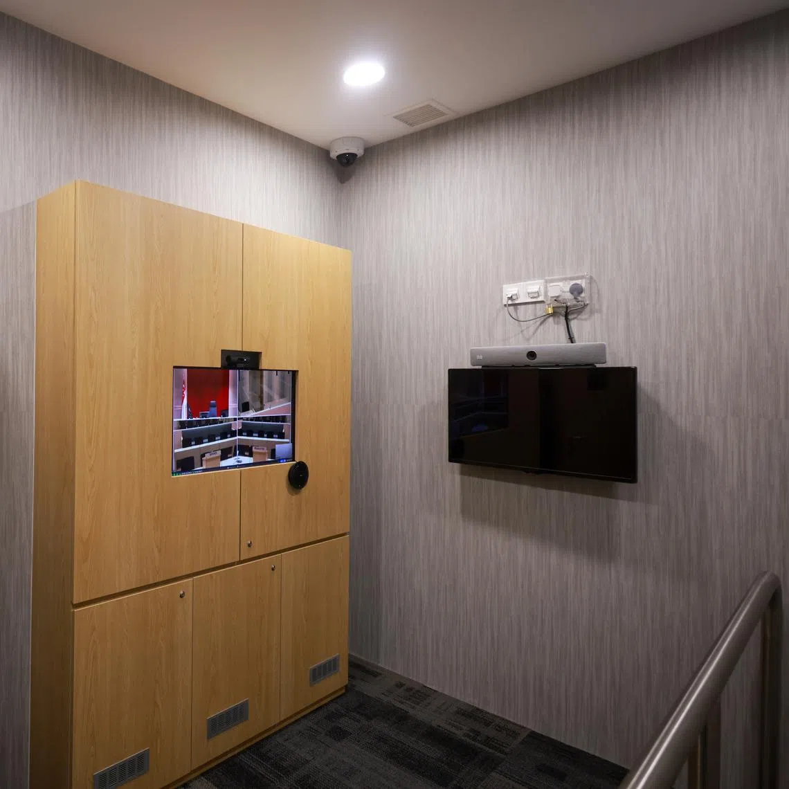 The new facility, which has been in use since March, has 81 video conferencing-enabled cubicles that are equipped for internet-based video conferencing. 