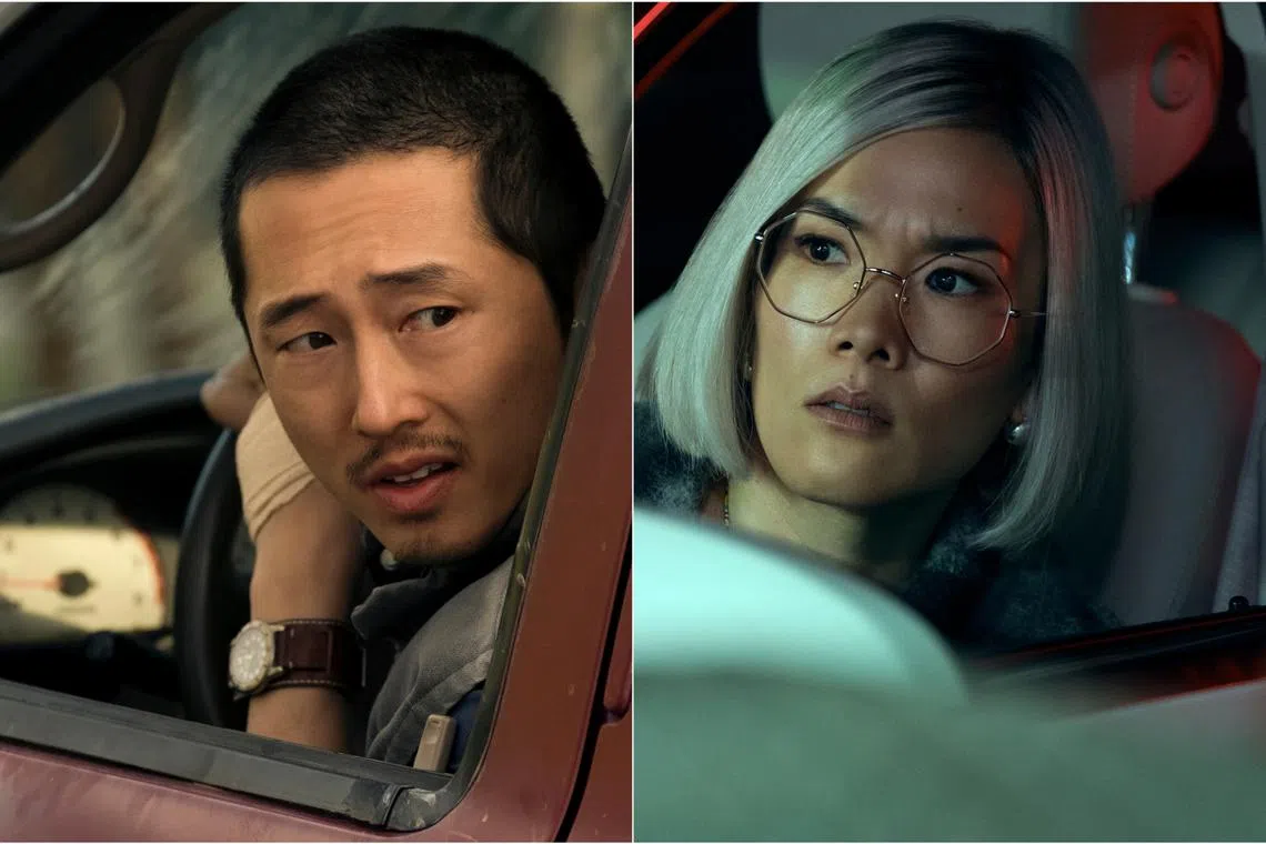 Steven Yeun and Ali Wong in Beef.