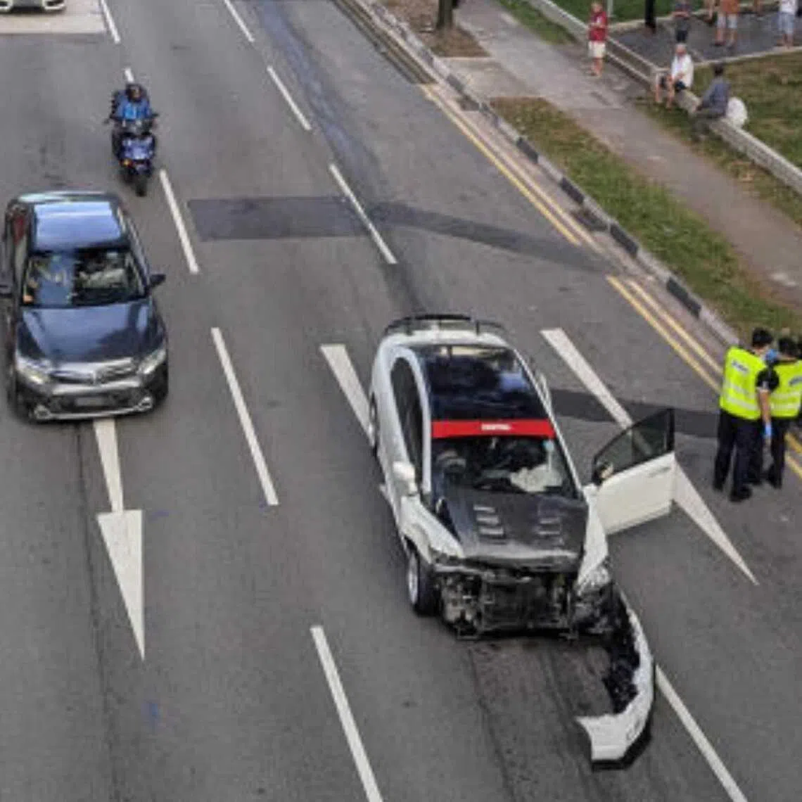 Police said they were alerted to an accident involving a car and a van along Jalan Bukit Merah on April 17.