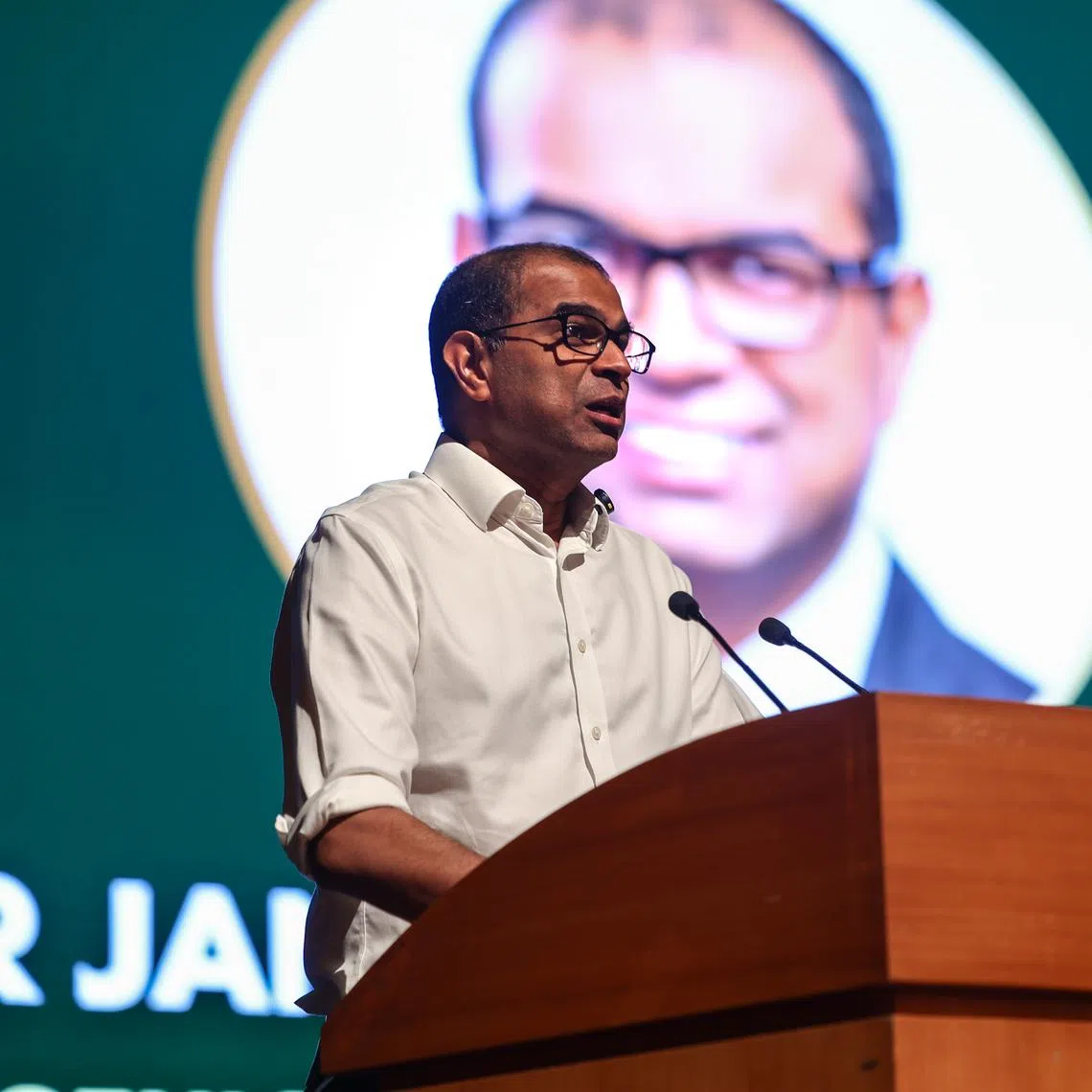 Senior Minister of State for Education Janil Puthucheary speaking at the launch of the mentoring initiative for the work-study diploma programme at ITE East College on Aug 12.