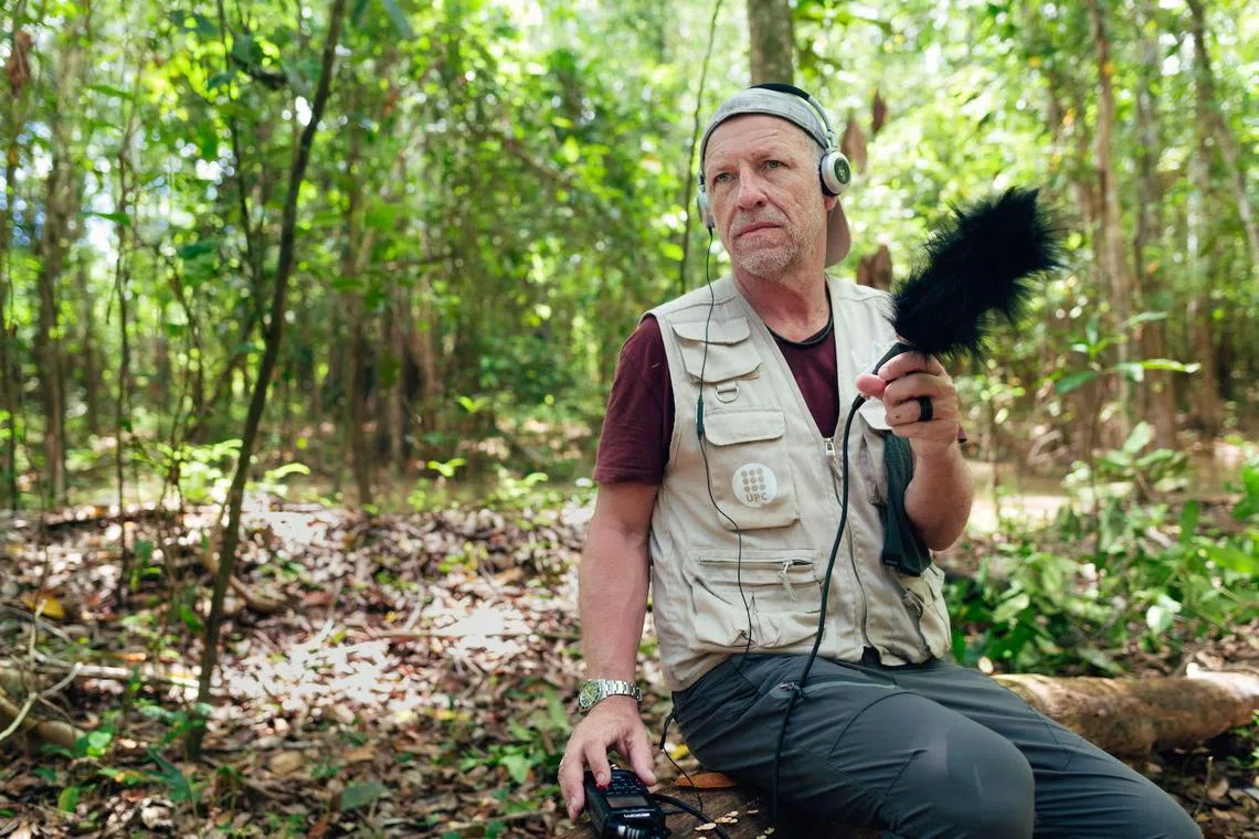 French bioacoustics scientist and 2002 Rolex Awards Laureate Michel Andre, is installing acoustic sensors in the Amazon rainforest to monitor its health. 