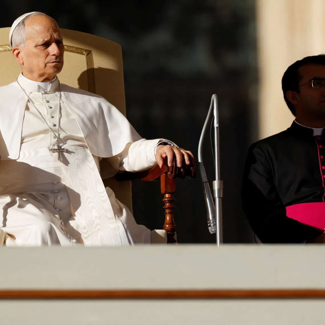 Pope Leo was speaking to leaders of the Roman Curia. 