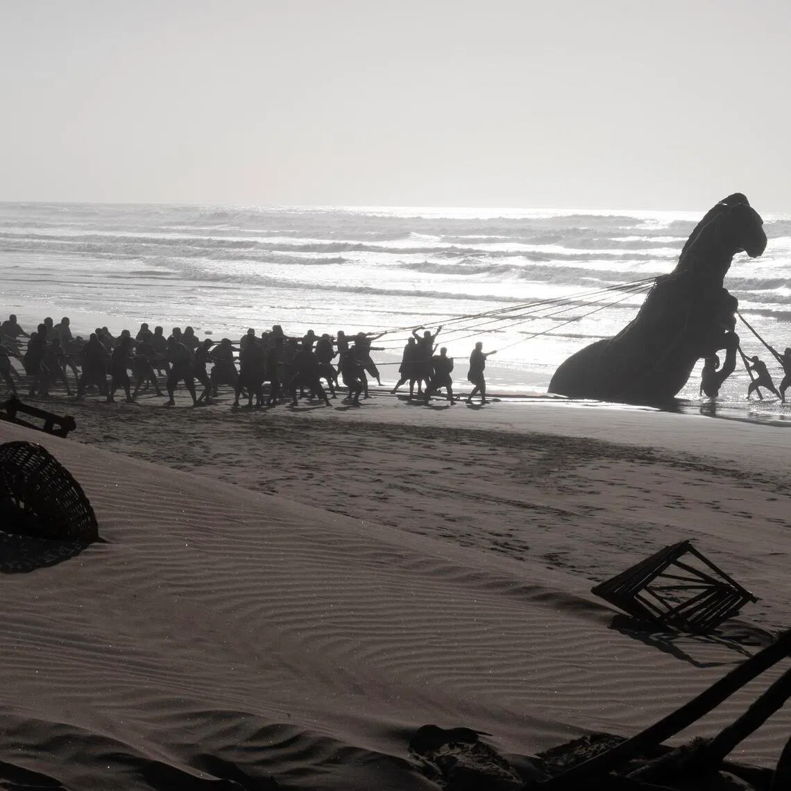 A scene in The Odyssey depicting how in Greek mythology, Odysseus devised the Trojan horse that allowed Greek soldiers to infiltrate and conquer the city of Troy.