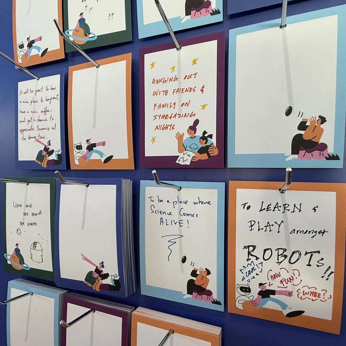 Members of the public share their ideas on what they would like to see in the new Science Centre, which is slated to open in 2027 near the Jurong Lake Gardens. 