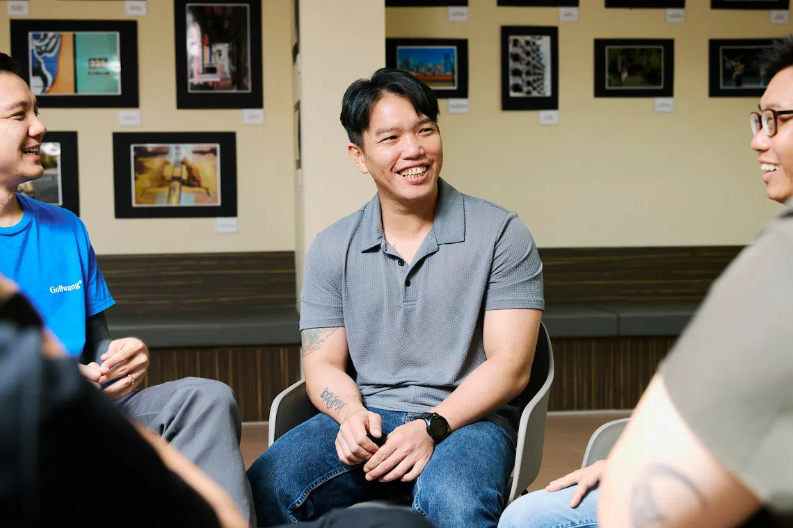 At We Care Community Services, Mr Scott Teo has found a network to help him overcome his addiction and given him renewed purpose as he works as a recovery guide there. PHOTO: SPH MEDIA