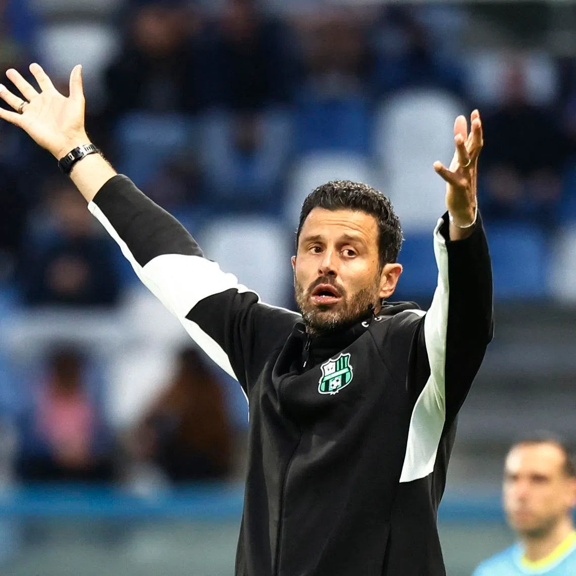 Soccer Football - Serie A - U.S. Sassuolo v Como - Mapei Stadium - Citta del Tricolore, Reggio Emilia, Italy - April 17, 2026 U.S. Sassuolo coach Fabio Grosso reacts REUTERS/Alessandro Garofalo