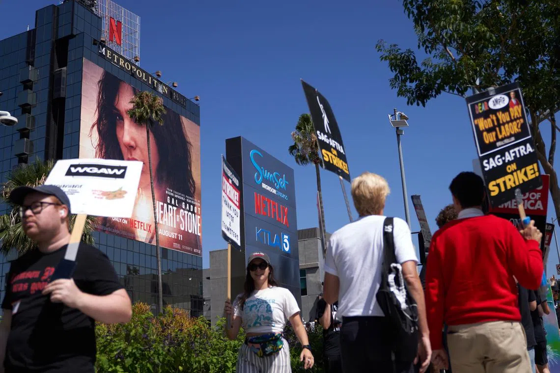 Several chief executives at major Hollywood companies met the Writers Guild of America to discuss the latest proposal.