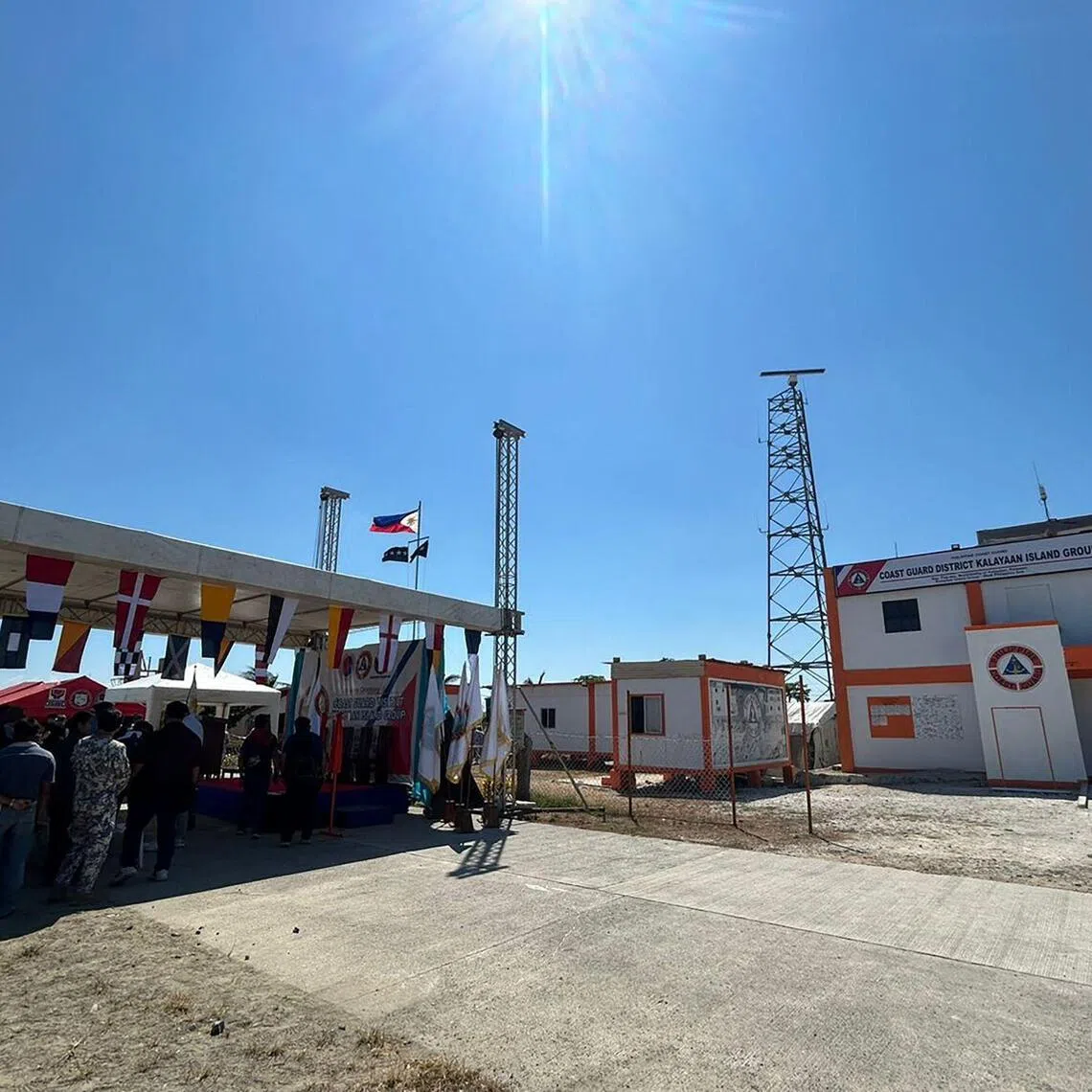 The Philippine Coast Guard command centre on Thitu Island will cover an area of about 68,000 sq km.
