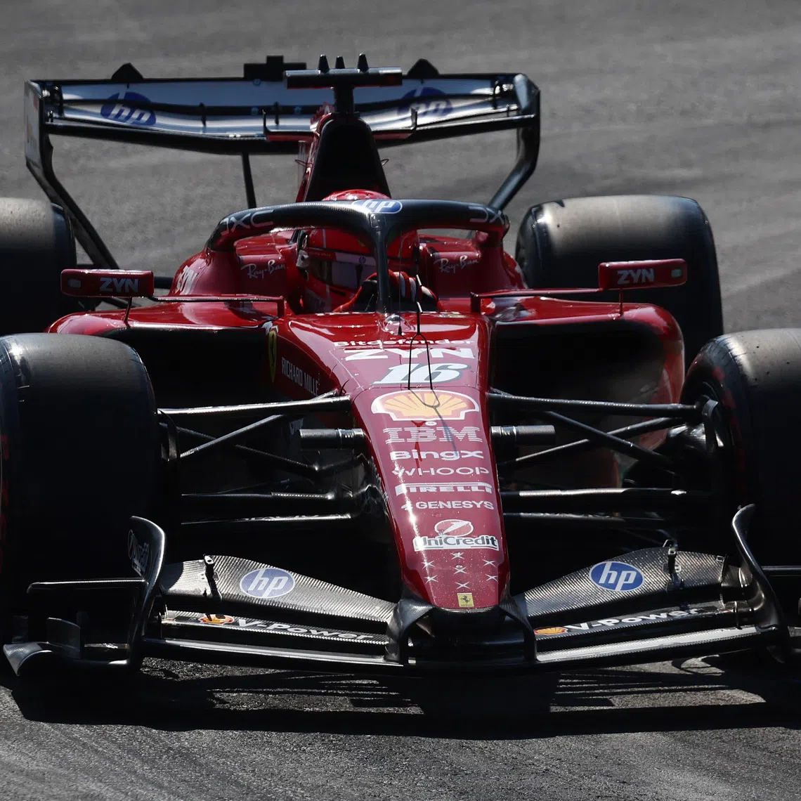 Formula One F1 - Italian Grand Prix - Autodromo Nazionale Monza, Monza, Italy - September 6, 2026 Ferrari's Charles Leclerc in action during the race REUTERS/Jakub Porzycki