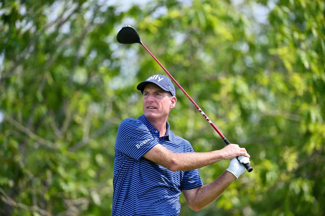 Jim Furyk in action at the Boeing Classic in August.