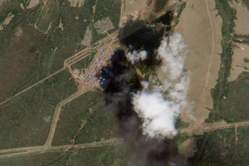 A satellite image shows smoke rising from an oil pumping station, following a Ukrainian drone attack, amid Russia-Ukraine conflict, in Perm, Russia, May 7, 2026.  EUROPEAN UNION/COPERNICUS SENTINEL-2/Handout via REUTERS    THIS IMAGE HAS BEEN SUPPLIED BY A THIRD PARTY. MANDATORY CREDIT. BRST QUALITY AVAILABLE.     TPX IMAGES OF THE DAY