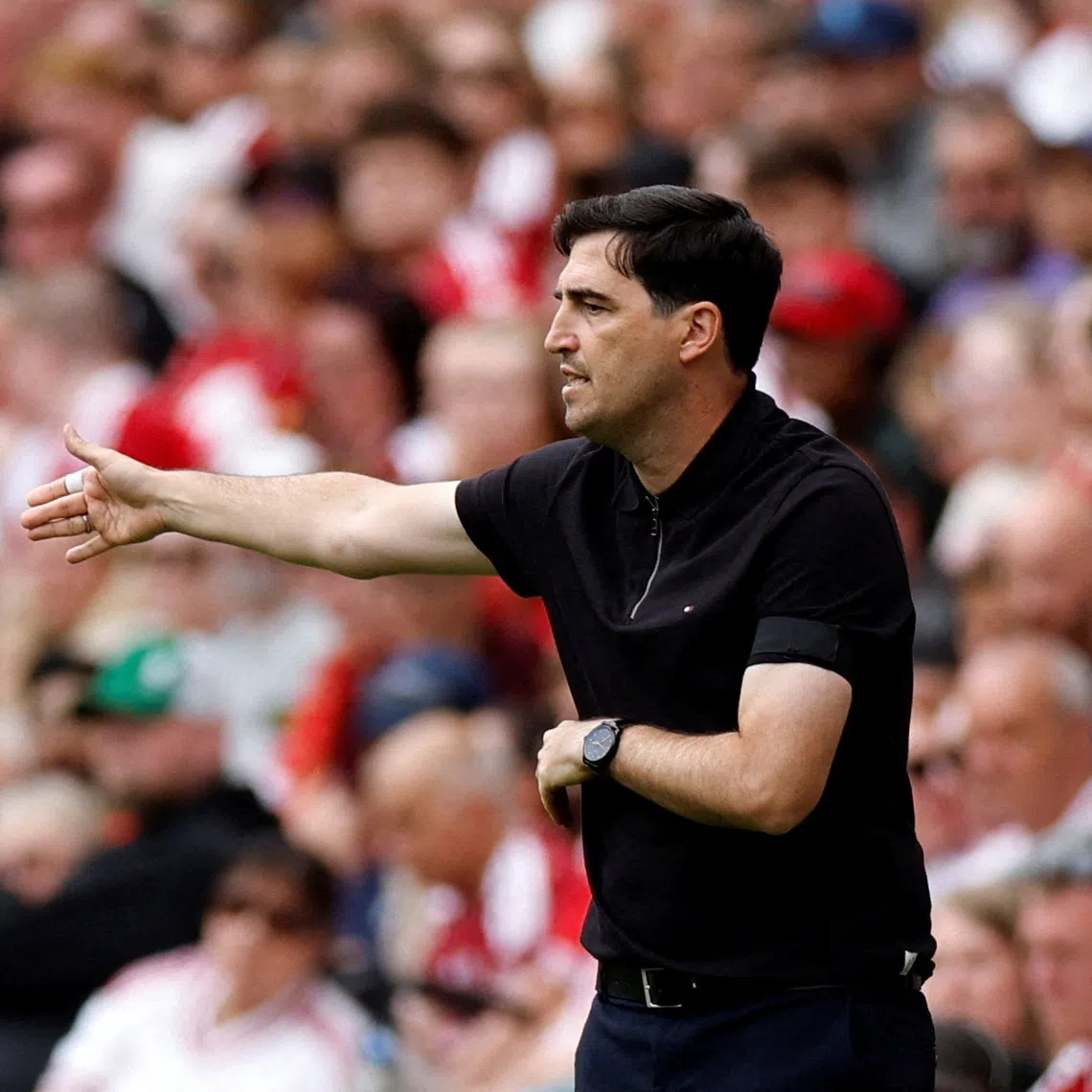 FILE PHOTO: Soccer Football - Pre Season Friendly - Liverpool v AS Monaco - Anfield, Liverpool, Britain - August 9, 2026 Liverpool manager Andoni Iraola Action Images via Reuters/Jason Cairnduff/File Photo