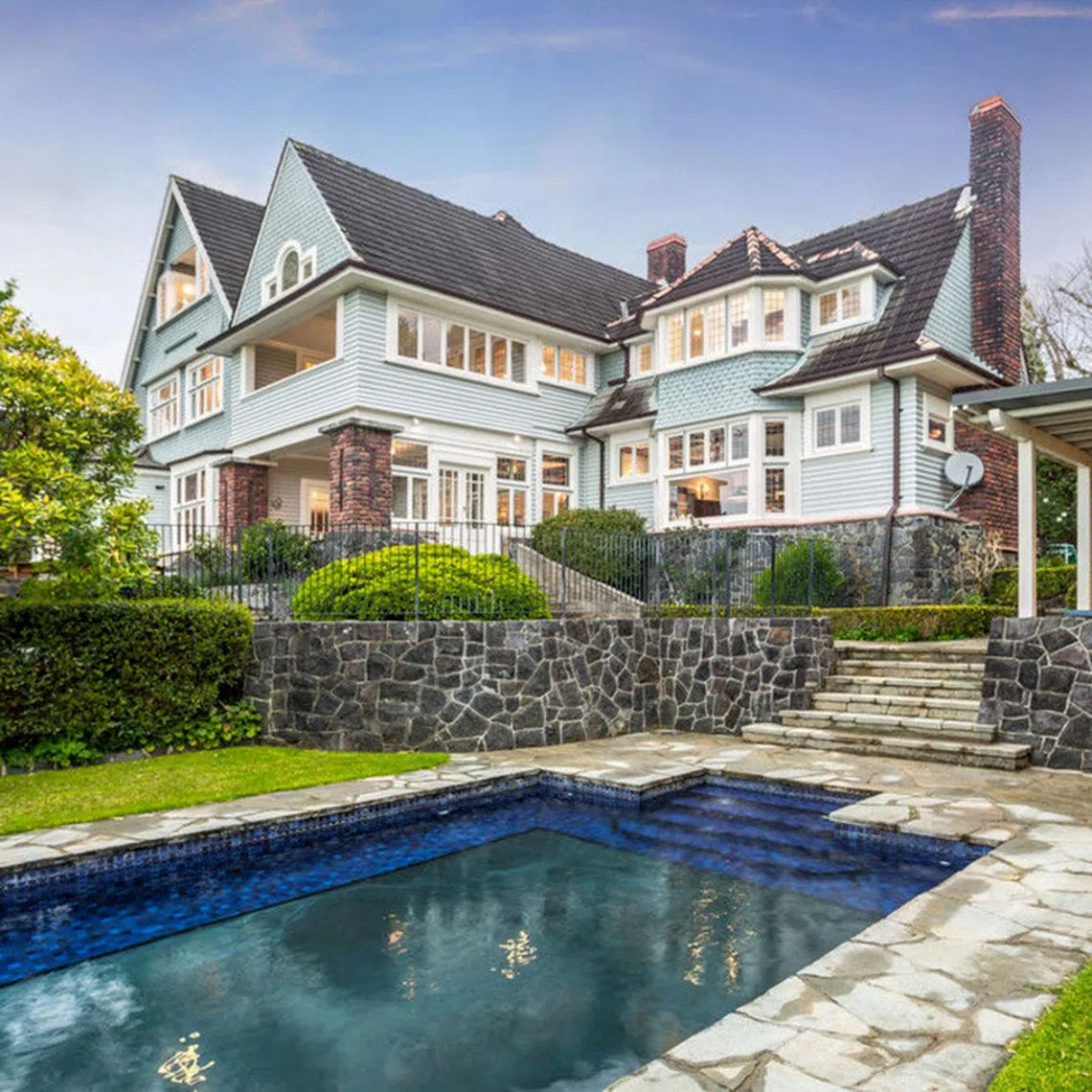 This 100-year-old mansion sitting on more than 5000 sqm land in Auckland’s affluent suburb of Remuera has a capital value of NZ$31 million.