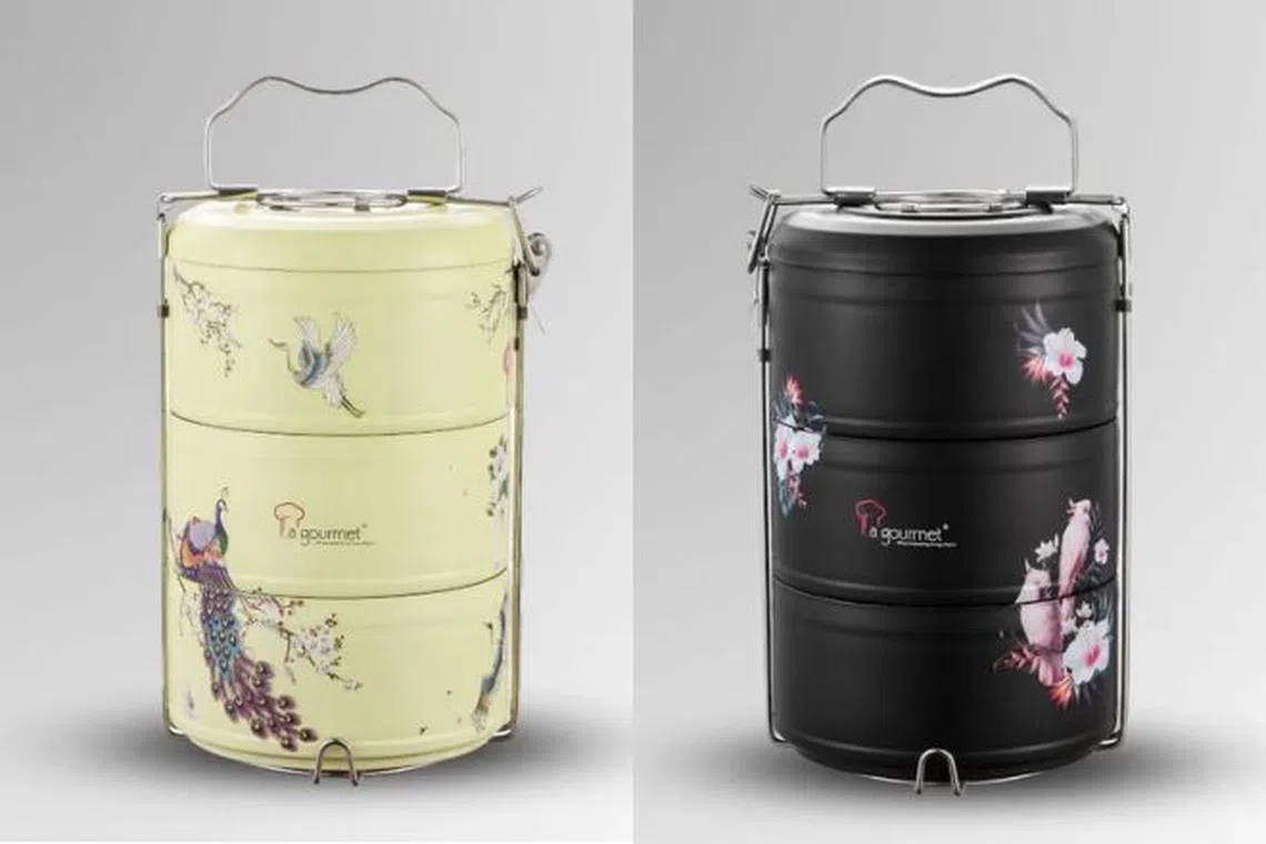 La Gourmet Vintage 3-Tier Tiffin Carrier