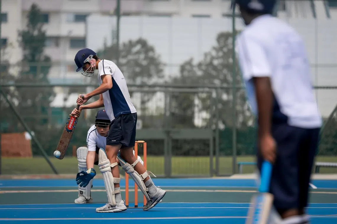 Broadrick Secondary School students and cricket players at their training session, Sep 5, 2023.