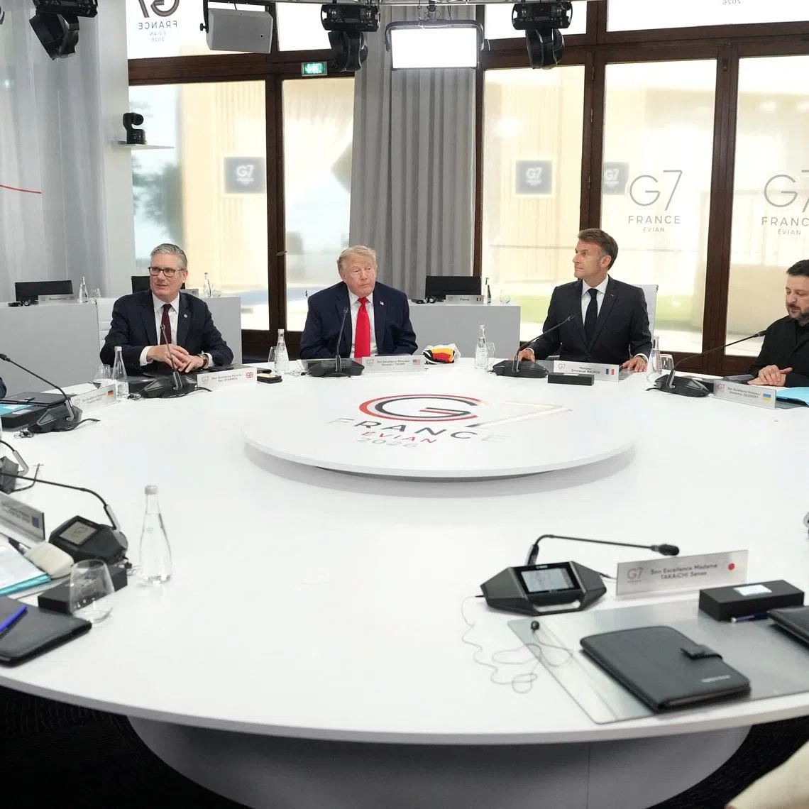 The Group of Seven leaders said they would aim to avoid undermining competitiveness or imposing excessive cost burdens.