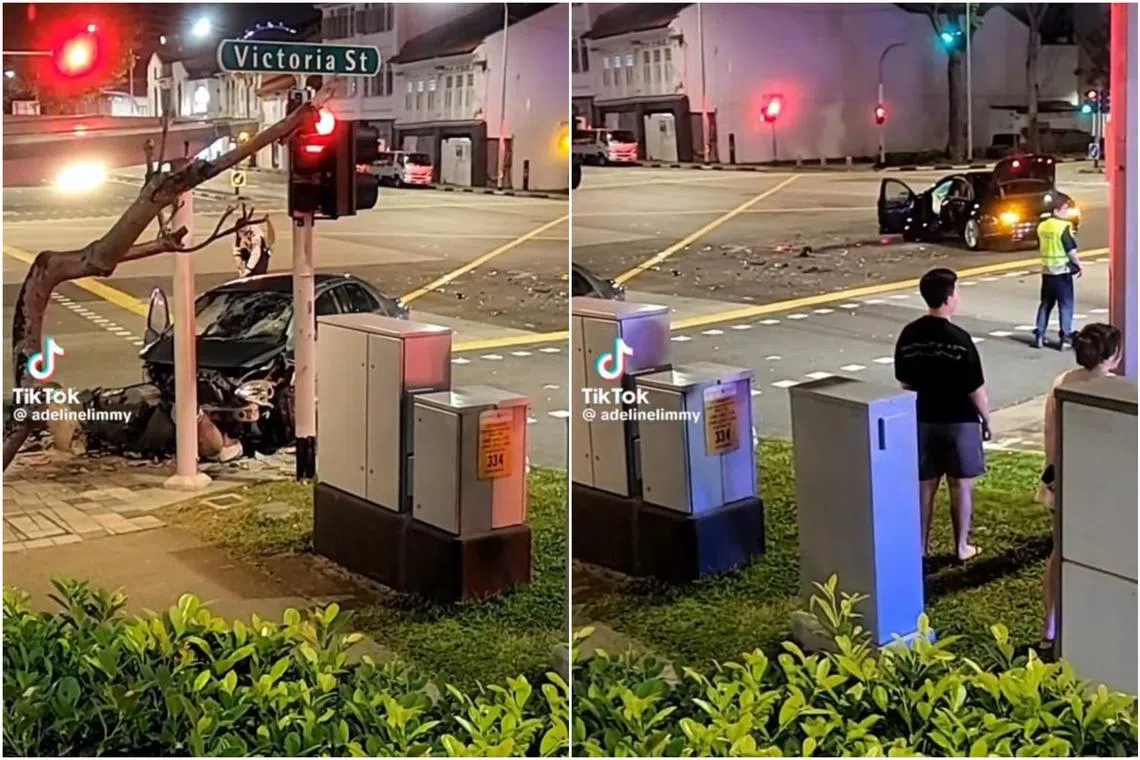 The accident happened at the junction of Jalan Sultan and Victoria Street at around 3.30am on Sept 2.