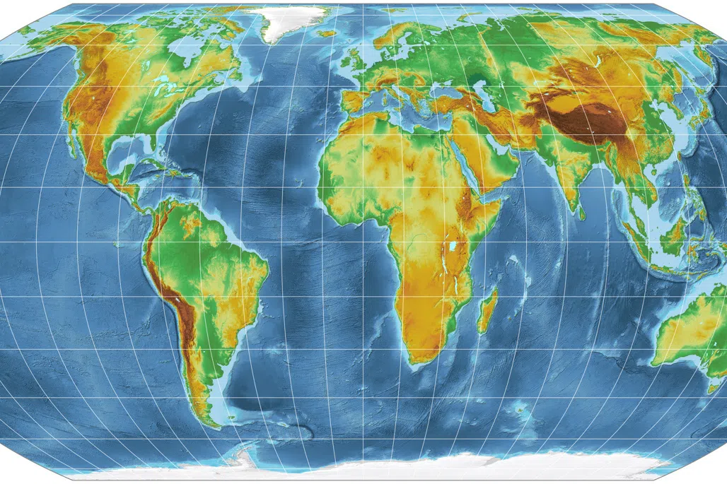 The new map - known as the Equal Earth cartographic projection - more accurately depicts the scale of the continents than the traditional Mercator projection that it replaces.