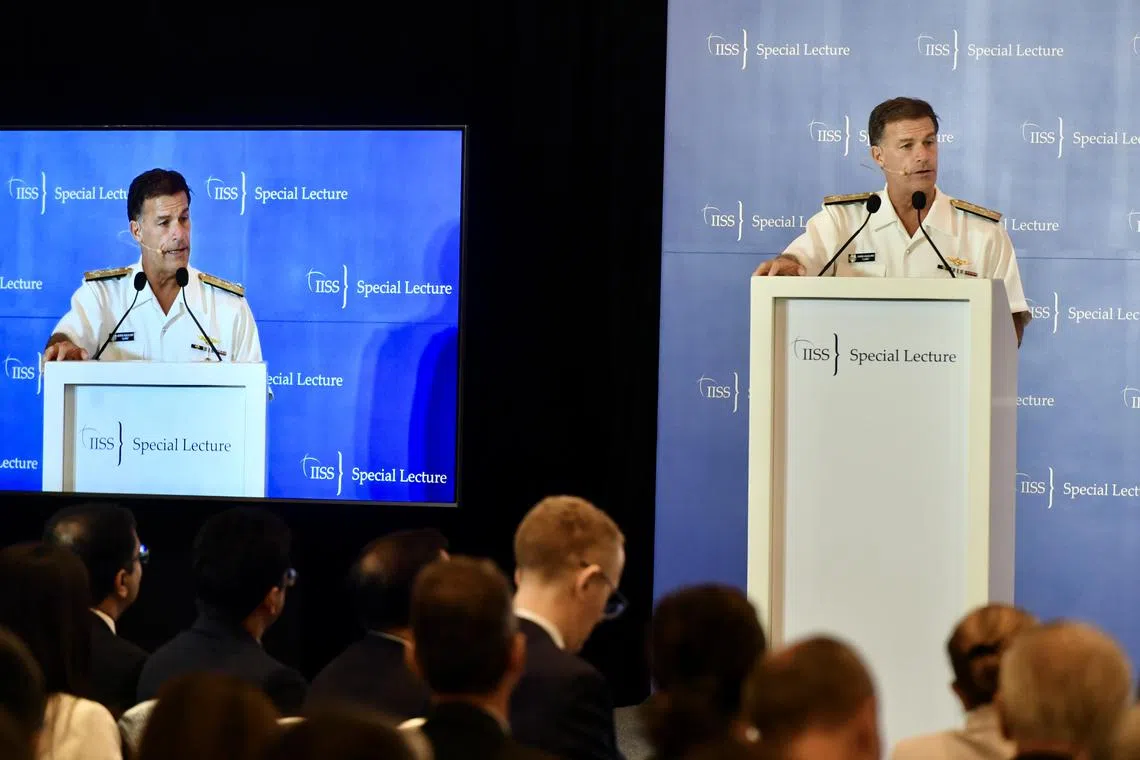 Admiral John Aquilino's speech comes as regional US allies have ramped up their defences in recent months.