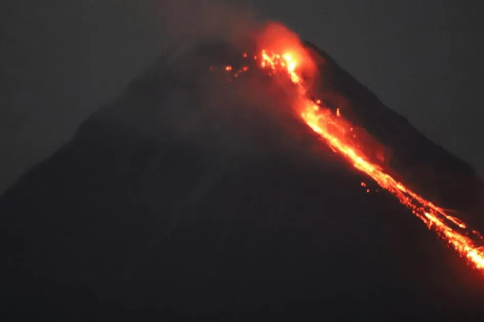Dome of Philippines’ Mayon volcano collapses, releases lava