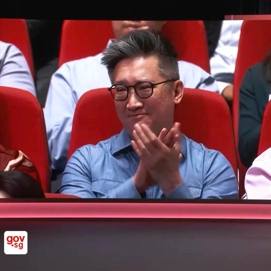 Singaporean film-maker Ervin Han captured on screen looking emotional at the National Day Rally 2026 when Prime Minister Lawrence Wong name-dropped him.