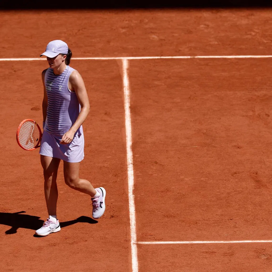 Poland's Iga Swiatek during her second round match against Czech Republic's Sara Bejlek, Tennis, French Open, Roland Garros, Paris, France on May 27, 2026. REUTERS/Benoit Tessier