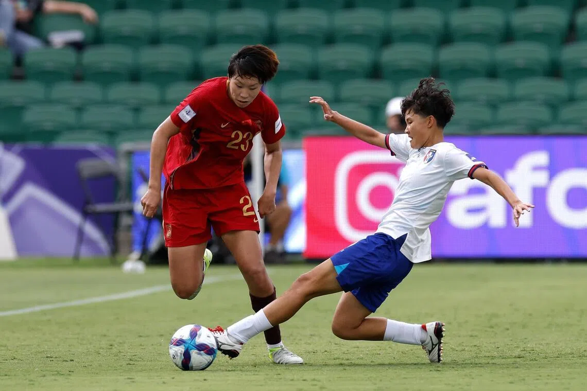 China edge Chinese Taipei in extra-time to make Women’s Asian Cup semis