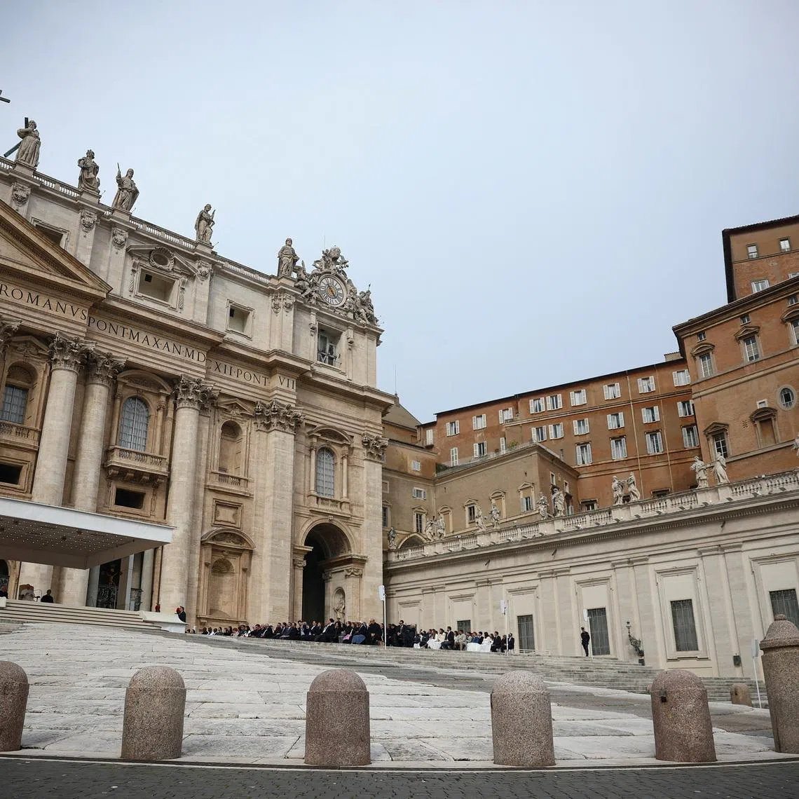 Pope Leo XIV holds the weekly general audience in Saint Peter's Square at the Vatican, March 4, 2026. REUTERS/Guglielmo Mangiapane