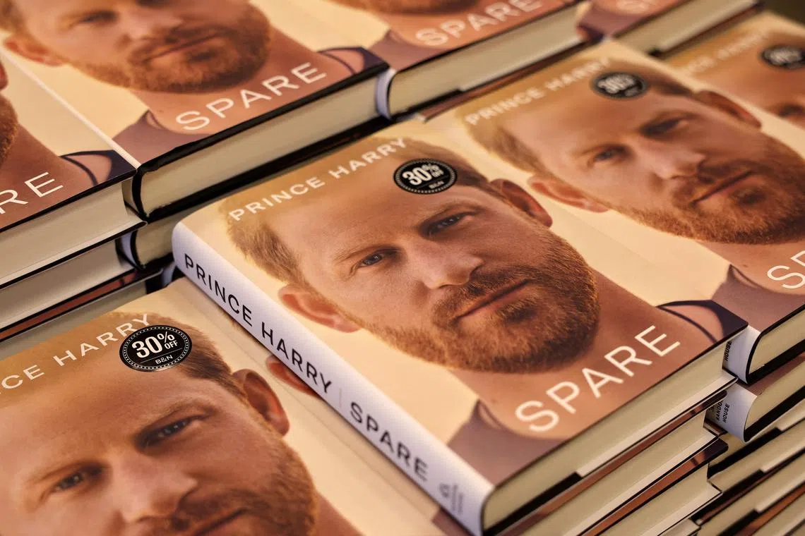 Prince Harry's memoir Spare goes on sale.