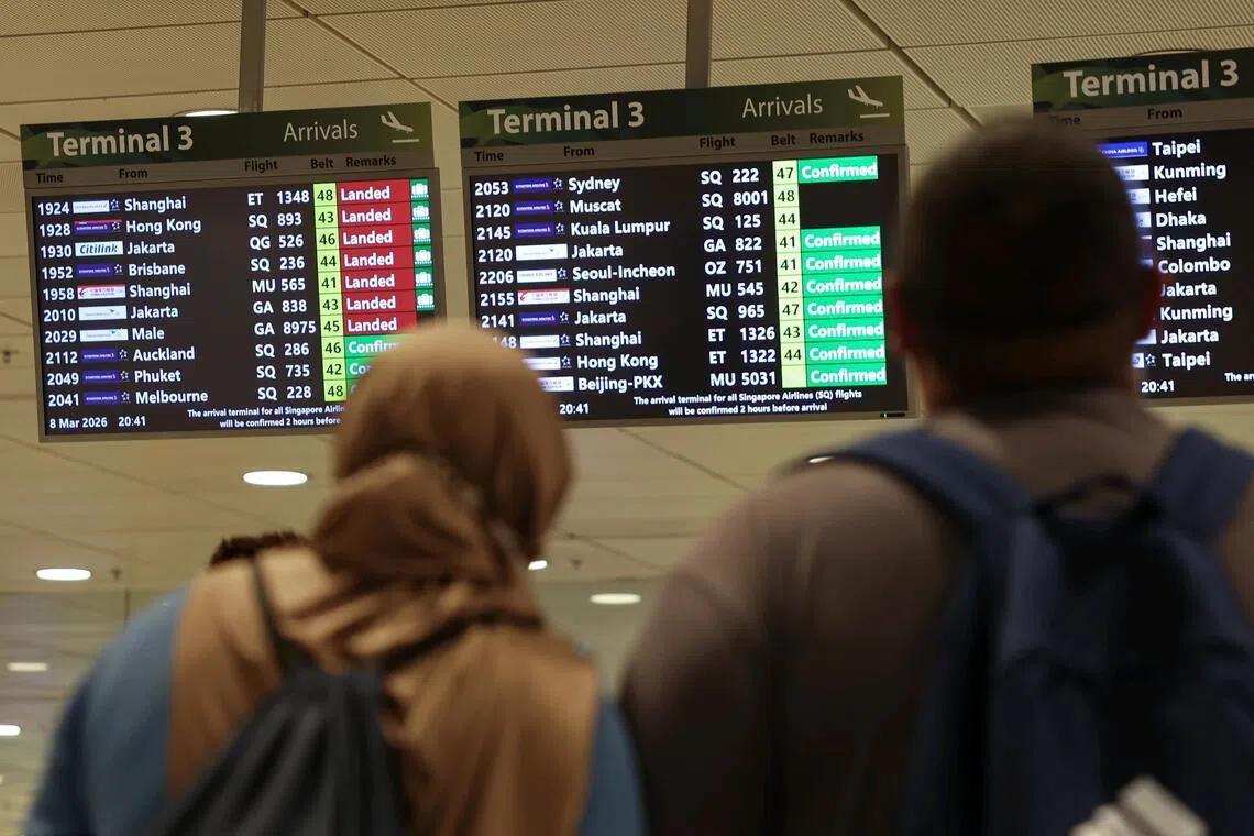 Singapore travellers reassess plans as Middle East conflict creates uncertainty