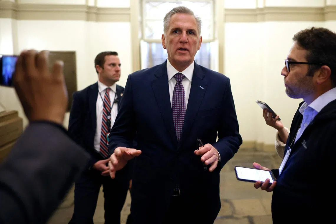Kevin McCarthy said that a government shutdown would undermine US security abroad and at the border with Mexico..