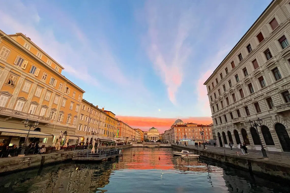 ohtrieste - The Canal Grande of Trieste at sunset