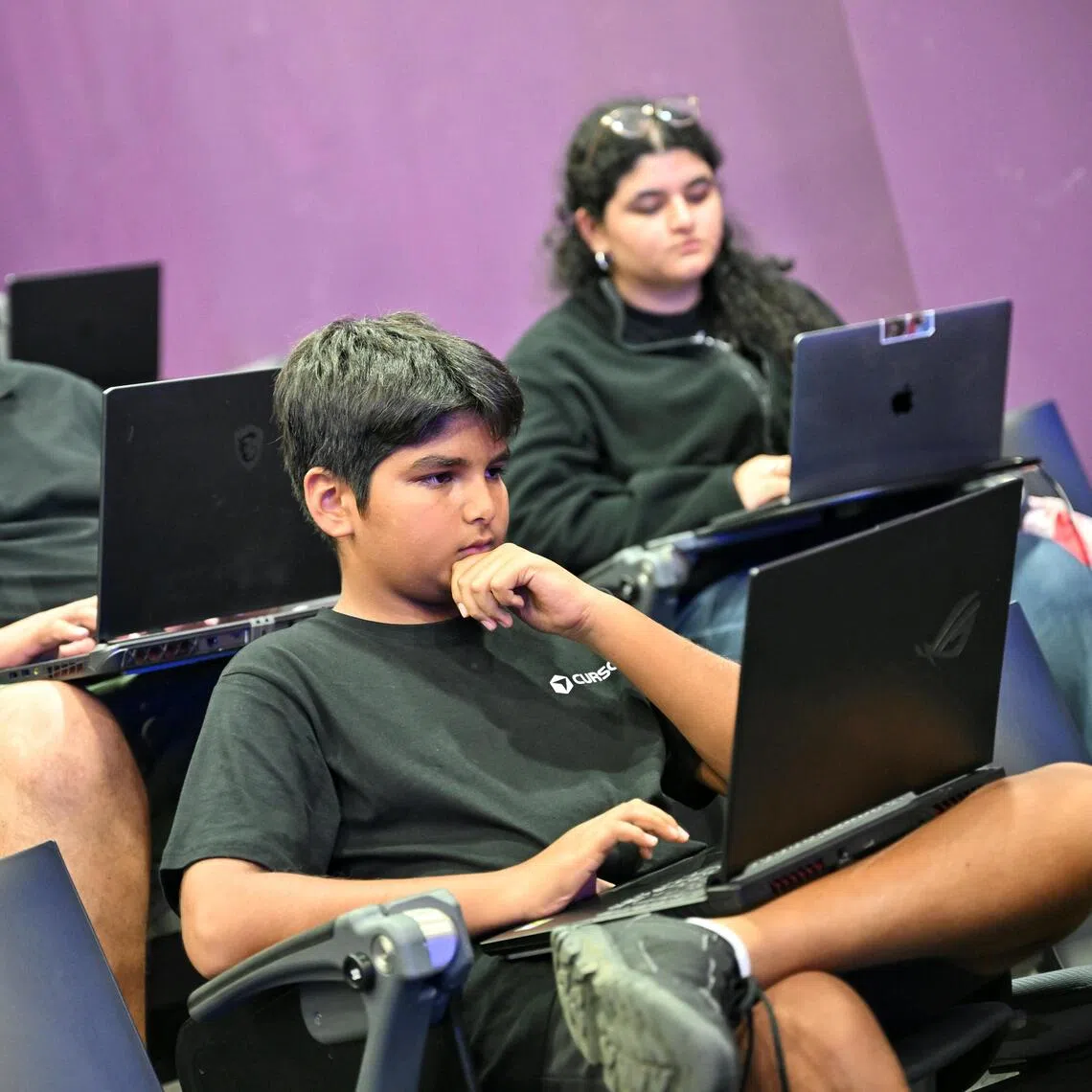 Among the youngest participants was 13-year-old Usman Asif, who took part along with his father Asif Saleem and sister Shanzey Asif.