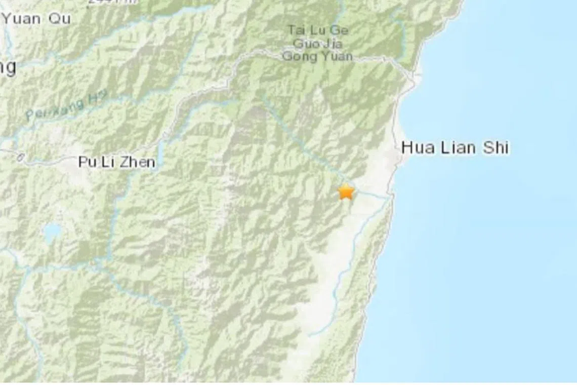 The epicentre of the earthquake was at the city’s northern Beitou district, with a depth of 4.8 km, the weather bureau said.