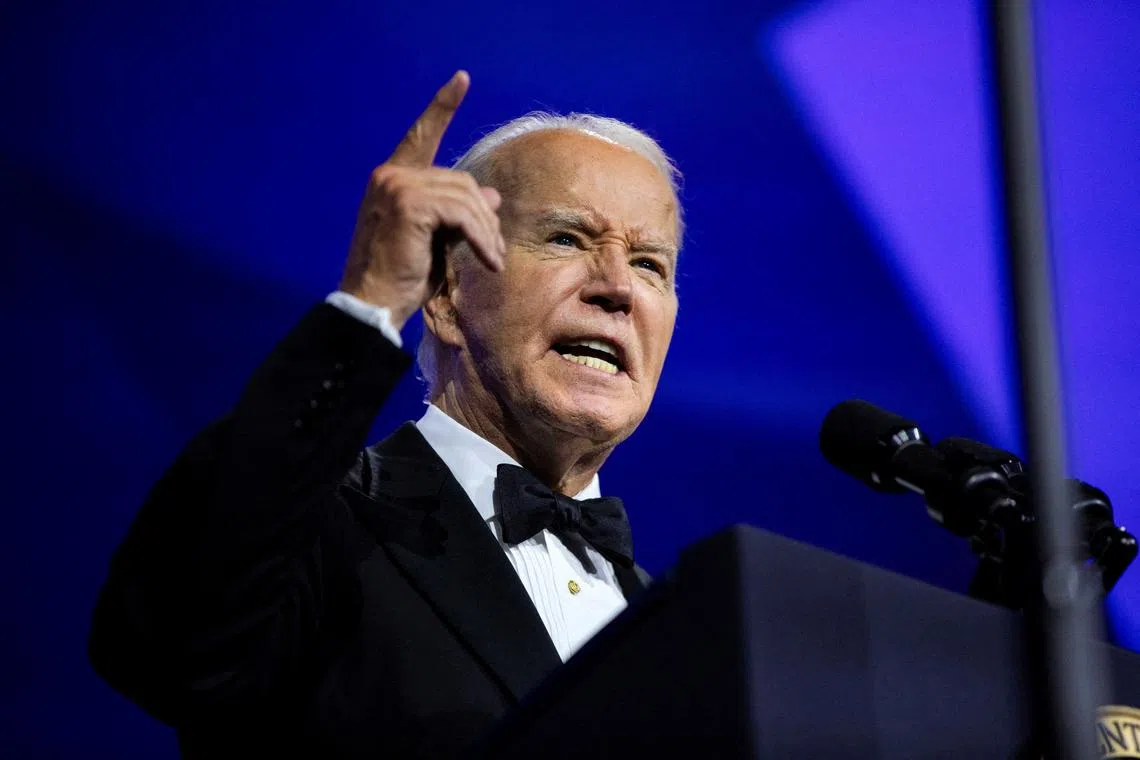 U.S. President Joe Biden delivers remarks at the Congressional Hispanic Caucus Institute 47th Annual Awards Gala in Washington, U.S., September 19, 2024. REUTERS/Anna Rose Layden
