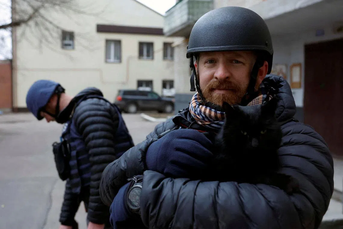 Reuters safety adviser Ryan Evans was killed instantly in Russia's missile attack on the Sapphire Hotel in Kramatorsk, Ukraine, in August 2024.
